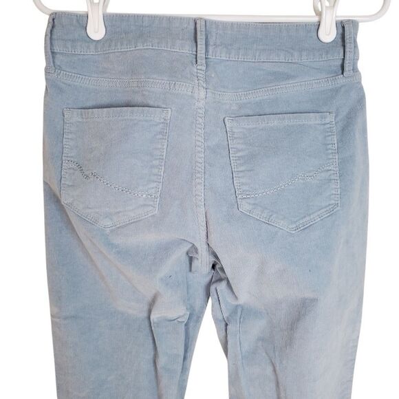 NYDJ Powder Blue Corduroy Stretch Mini Boot Cut Pants Size 4 - Picture 6 of 17